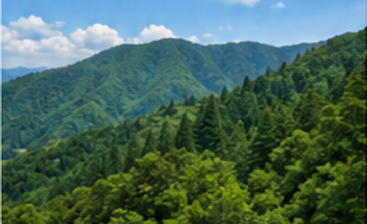 緑豊かな山林